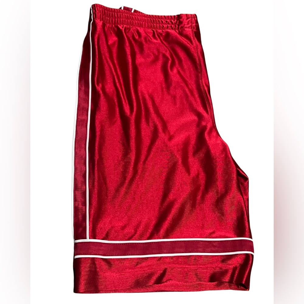 Men’s Vintage Reebok Red Basketball Shorts M | Athletic Workout - Picture 7 of 10